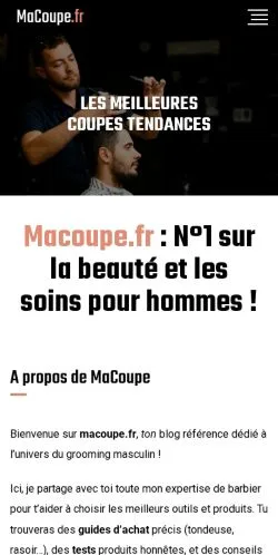Aperçu du site MaCoupe, média de France pour articles sponsorisés