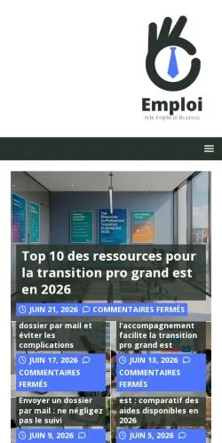 Anteprima del sito Guide pratique sur l’emploi, media di Francia per articoli sponsorizzati