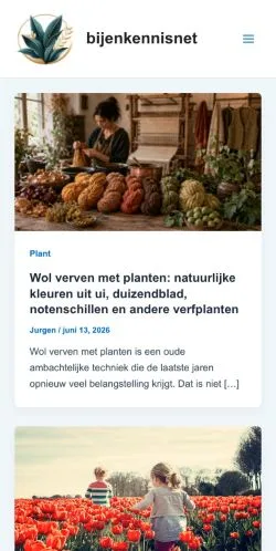 Anteprima del sito bijenkennisnet -, media di Paesi Bassi per articoli sponsorizzati
