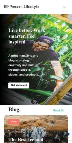 Anteprima del sito 99percentlifestyle, media di Stati Uniti per articoli sponsorizzati