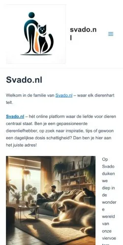 스폰서 기사용 네덜란드 매체 Svado 사이트 미리보기