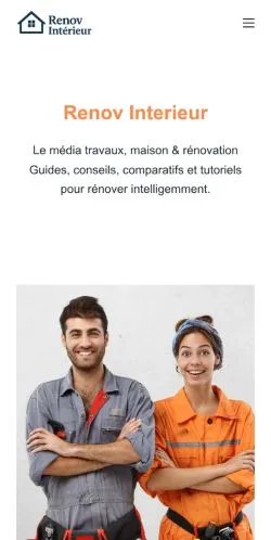 Anteprima del sito Renov Intérieur, media di Francia per articoli sponsorizzati