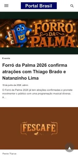 Anteprima del sito Portal Brasil, media di Brasile per articoli sponsorizzati