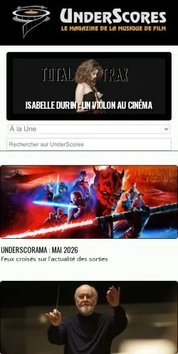 Pré-visualização do site UnderScores, meio de França para artigos patrocinados