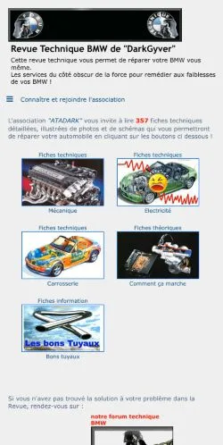 Podgląd witryny DarkGyver BMW, medium z kraju Francja do artykułów sponsorowanych