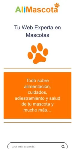 Podgląd witryny Alimascota Experta en Mascotas, medium z kraju Hiszpania do artykułów sponsorowanych