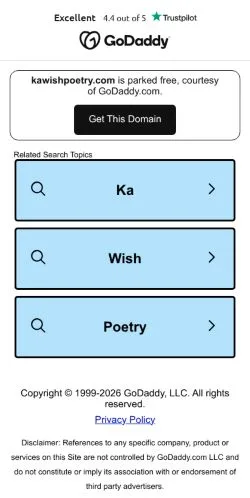 Anteprima del sito Kawish Poetry, media di Stati Uniti per articoli sponsorizzati