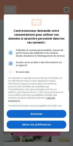 Anteprima del sito Contretoncoeur, media di Francia per articoli sponsorizzati