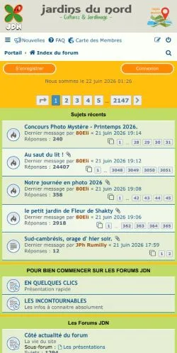Anteprima del sito Jardins Du Nord, media di Francia per articoli sponsorizzati