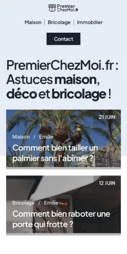 스폰서 기사용 프랑스 매체 PremierChezMoi 사이트 미리보기