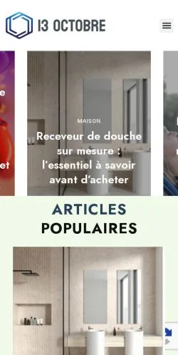 Anteprima del sito 13Octobre, media di Francia per articoli sponsorizzati