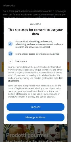 スポンサード記事向けのイタリアメディア、ilParmenseのサイトプレビュー