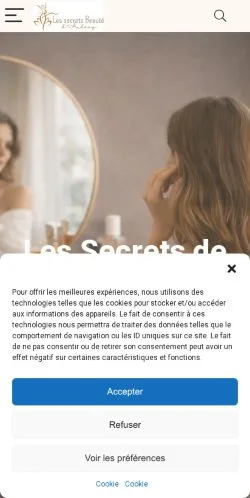 Anteprima del sito Les Secrets Beauté D'Audrey, media di Francia per articoli sponsorizzati