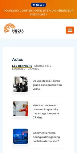 Anteprima del sito Media Naranja, media di Francia per articoli sponsorizzati