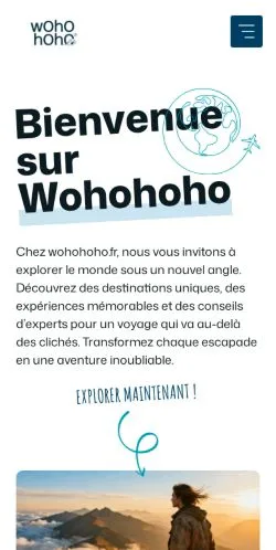 Podgląd witryny Wohohoho, medium z kraju Francja do artykułów sponsorowanych