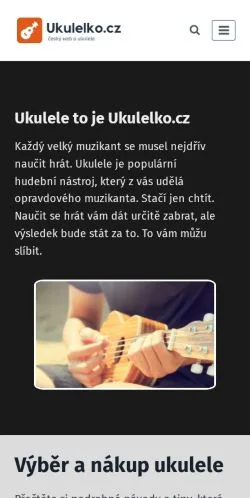 Anteprima del sito Ukulelko, media di Cechia per articoli sponsorizzati