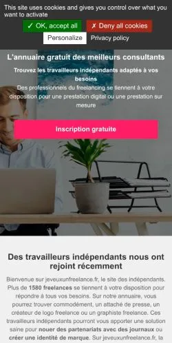 Anteprima del sito Meilleurs Freelances, media di Francia per articoli sponsorizzati