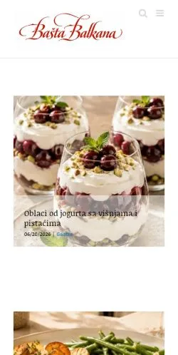 Anteprima del sito Basta Balkana, media di Serbia per articoli sponsorizzati