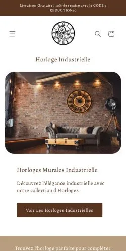Podgląd witryny Horloge Industrielle, medium z kraju Francja do artykułów sponsorowanych