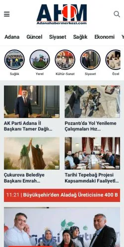 Anteprima del sito Adana Haber Merkezi, media di Turchia per articoli sponsorizzati