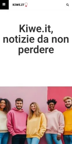 Aperçu du site Kiwe, média de Italie pour articles sponsorisés