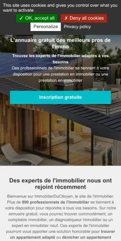 Anteprima del sito Immobilier Du Citoyen, media di Francia per articoli sponsorizzati