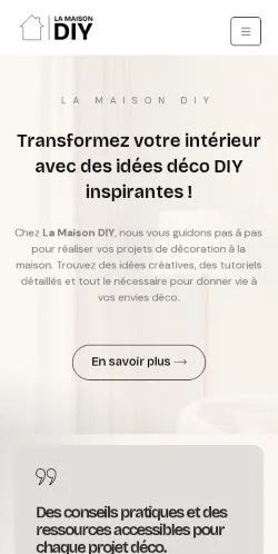 Podgląd witryny La Maison DIY, medium z kraju Francja do artykułów sponsorowanych