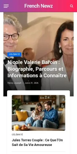 Anteprima del sito French Newz, media di Francia per articoli sponsorizzati