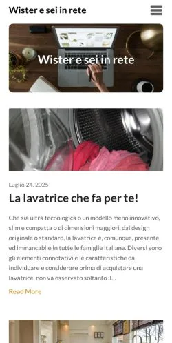 Aperçu du site Wister, média de Italie pour articles sponsorisés