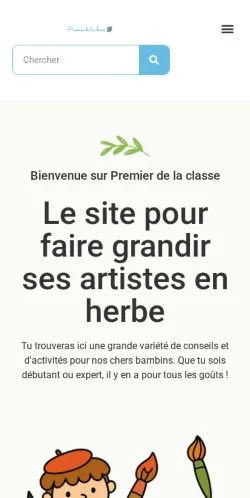 Anteprima del sito Premier de la Classe, media di Francia per articoli sponsorizzati
