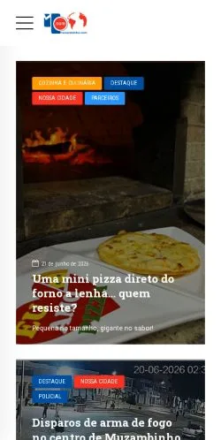Anteprima del sito Muzambinho, media di Brasile per articoli sponsorizzati
