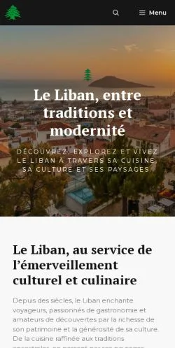 Anteprima del sito Le Liban entre Traditions et Modernité, media di Francia per articoli sponsorizzati