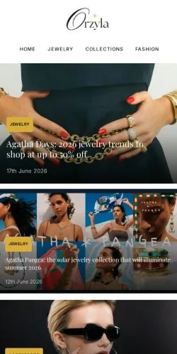 スポンサード記事向けのフランスメディア、Orzyla Magazineのサイトプレビュー