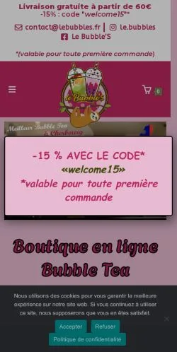 Vorschau der Website Le Bubble'S, Medium aus Frankreich für gesponserte Artikel