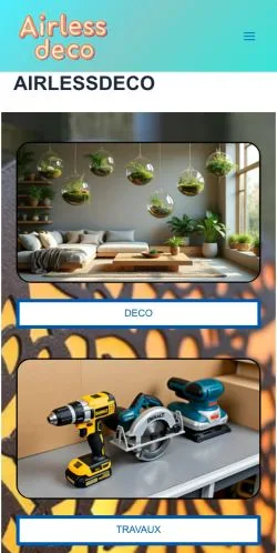 Anteprima del sito Airlessdeco, media di Francia per articoli sponsorizzati