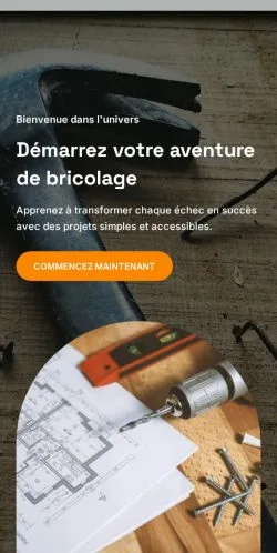 Anteprima del sito Je suis nul en bricolage, media di Francia per articoli sponsorizzati