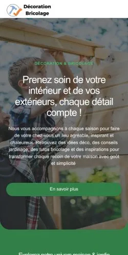 Anteprima del sito Décoration Et Bricolage, media di Francia per articoli sponsorizzati