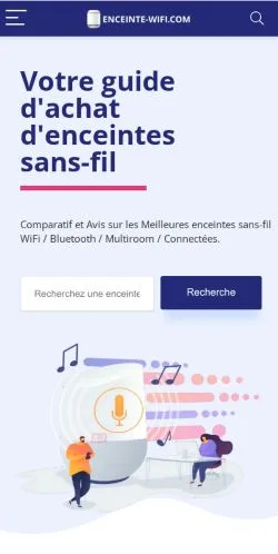 스폰서 기사용 프랑스 매체 Meilleures Enceintes Sans-Fil WiFi 사이트 미리보기