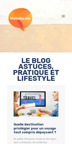 スポンサード記事向けのフランスメディア、Ma Bulleのサイトプレビュー