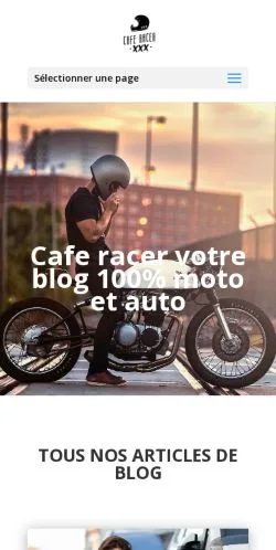 Podgląd witryny Cafe Racer Moto, medium z kraju Francja do artykułów sponsorowanych
