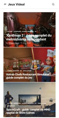 Anteprima del sito JeuxVideal, media di Francia per articoli sponsorizzati
