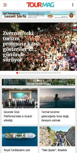 スポンサード記事向けのトルコメディア、Tourmagのサイトプレビュー