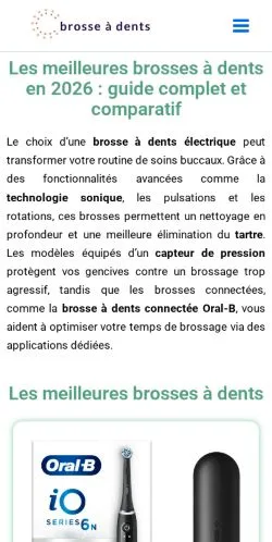 Anteprima del sito La Brosse À Dents, media di Francia per articoli sponsorizzati