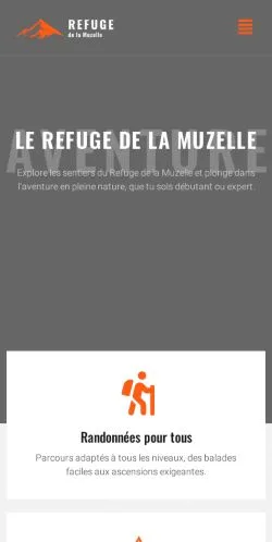 Podgląd witryny Refuge de la Muzelle, medium z kraju Francja do artykułów sponsorowanych