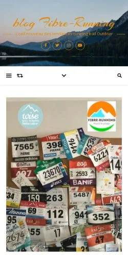 Anteprima del sito Fibre-Running, media di Francia per articoli sponsorizzati