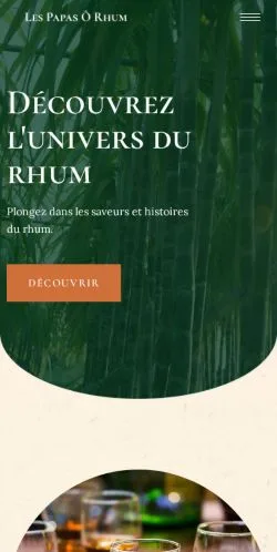 Anteprima del sito Les Papas Ô Rhum !, media di Francia per articoli sponsorizzati