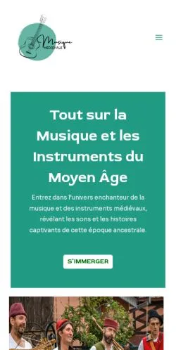 Vista previa del sitio Musique Médiévale, medio de Francia para artículos patrocinados