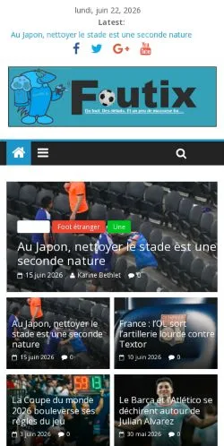 스폰서 기사용 프랑스 매체 Foutix 사이트 미리보기