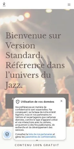 Anteprima del sito Version Standard, referenziato per la pubblicazione di articoli sponsorizzati