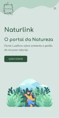 Vista previa del sitio Naturlink, referenciado para publicar artículos patrocinados